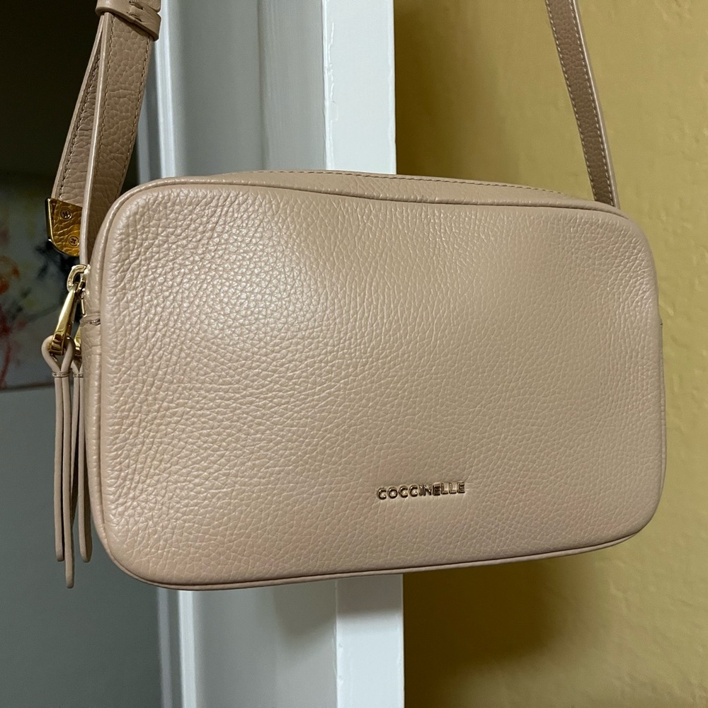 Coccinelle Double Zip Crossbody Bag Excellent Condition